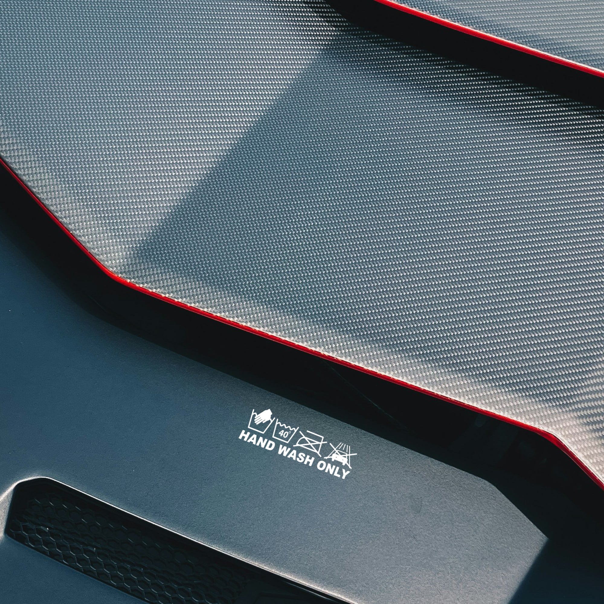 hand wash only sticker on lamborghini car