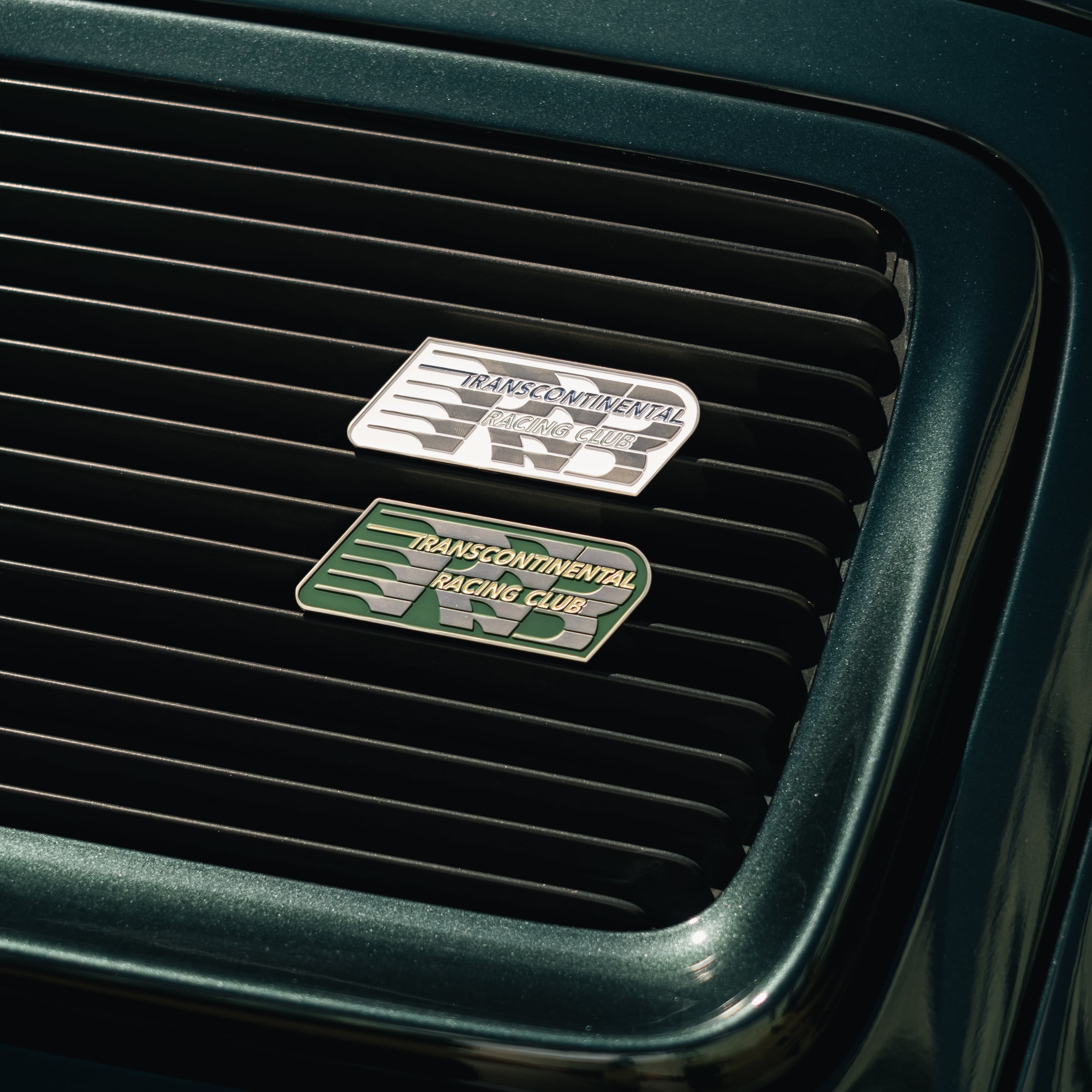 Trans Continental Racing Club logo on a car grille