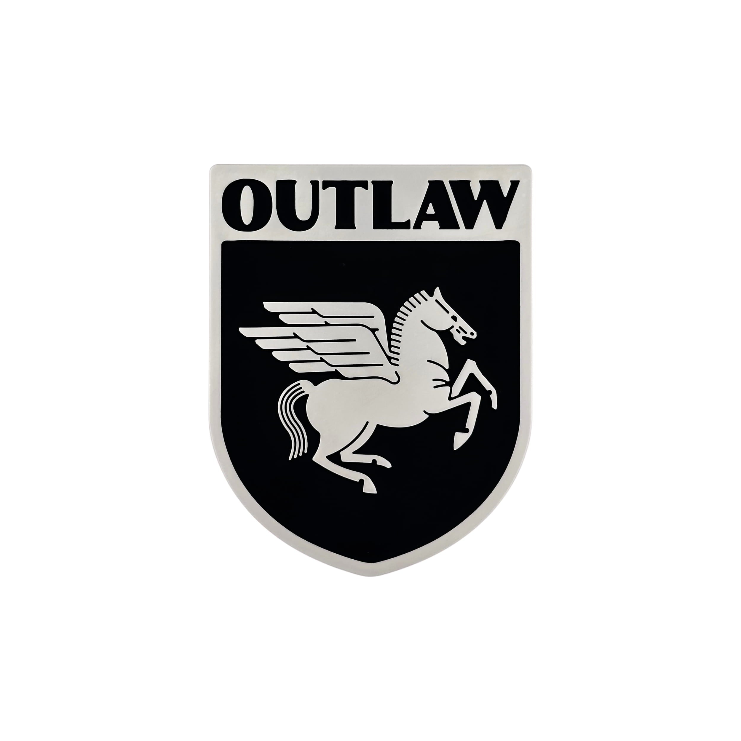outlaw pegasus grill badge
