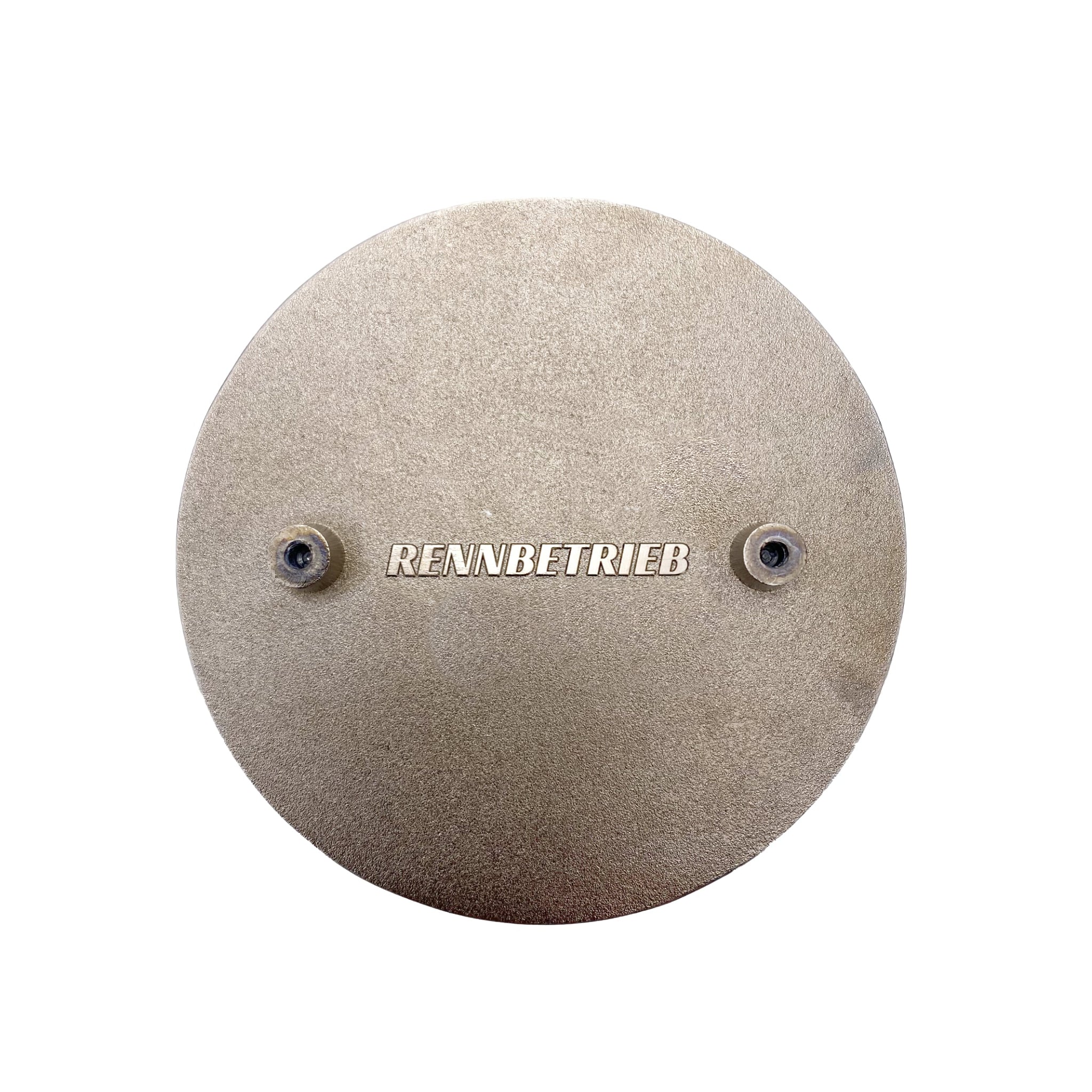 rennbetrieb enamel badge