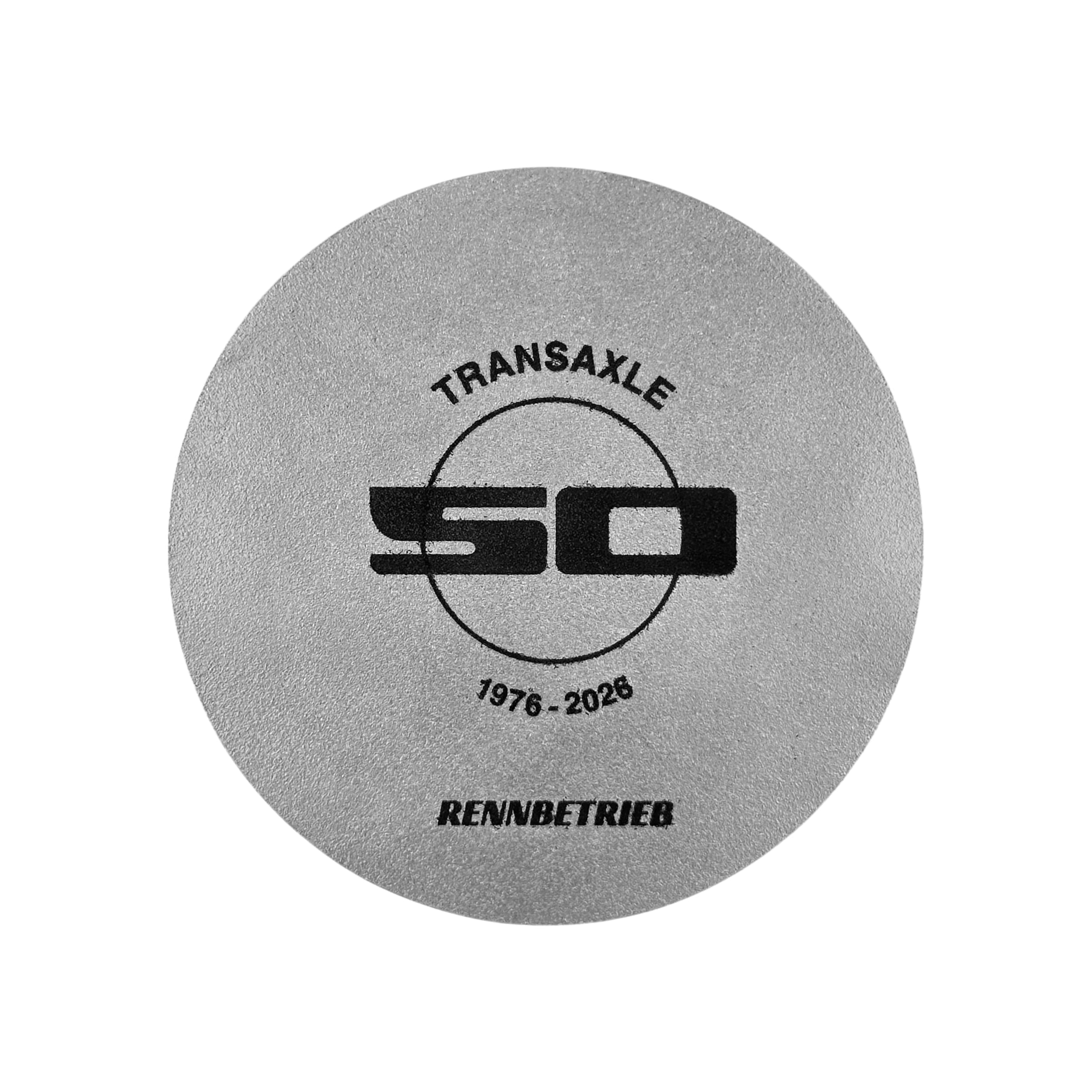 porsche transaxle 50th anniversary grill badge