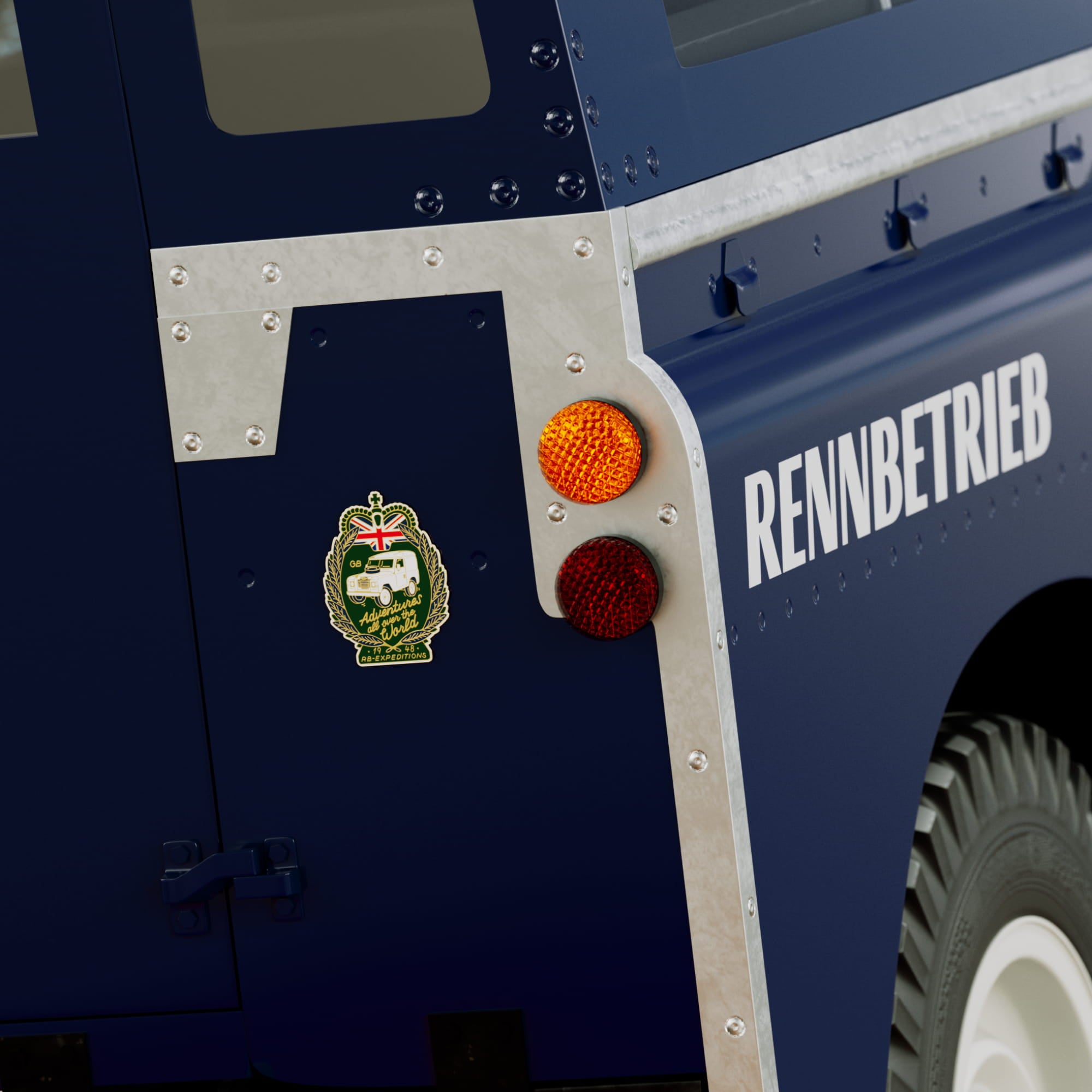 land rover grill badge