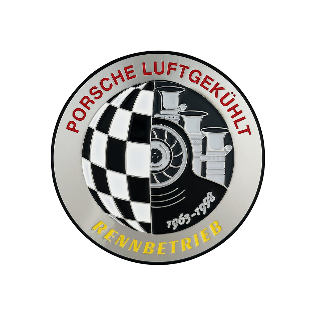 Air Cooled Porsche Luftgekühlt Enamel Car Grill Badge | RENNBETRIEB