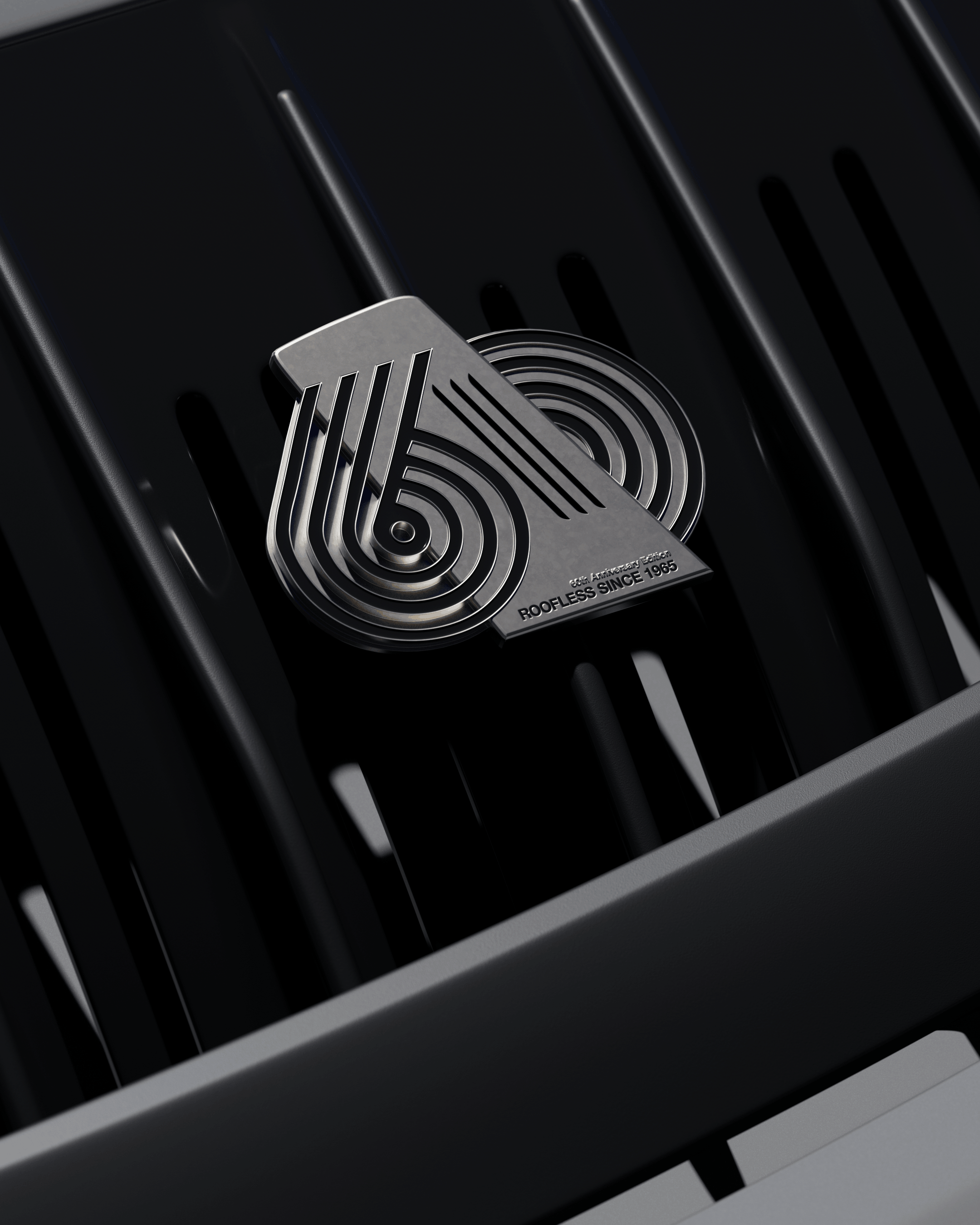 rennbetrieb porsche targa 60th anniversary enamel grill badge