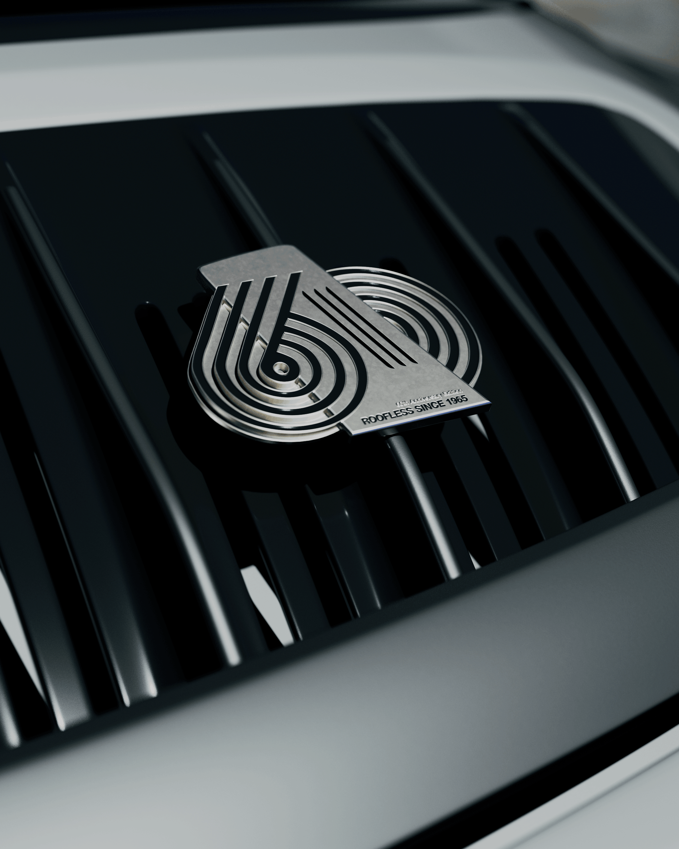 rennbetrieb porsche targa 60th anniversary enamel grill badge