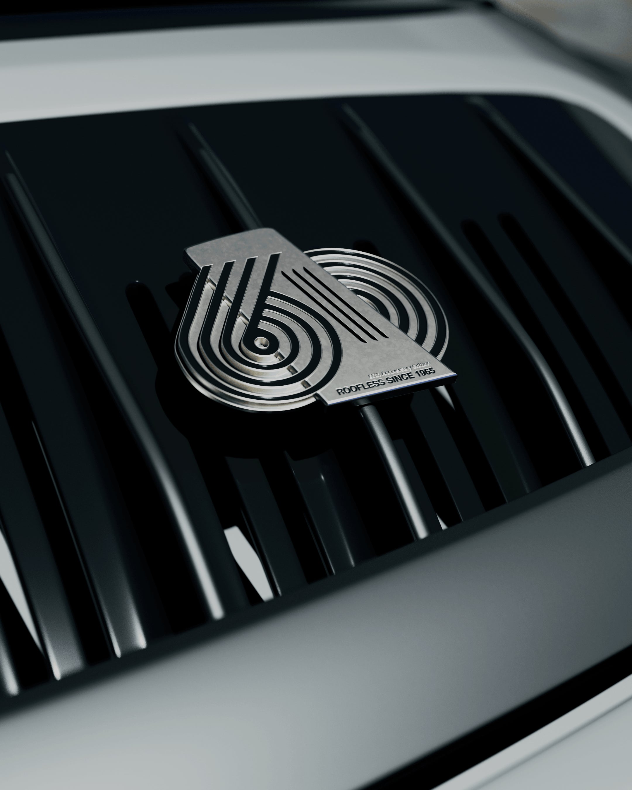 rennbetrieb porsche targa 60th anniversary enamel grill badge