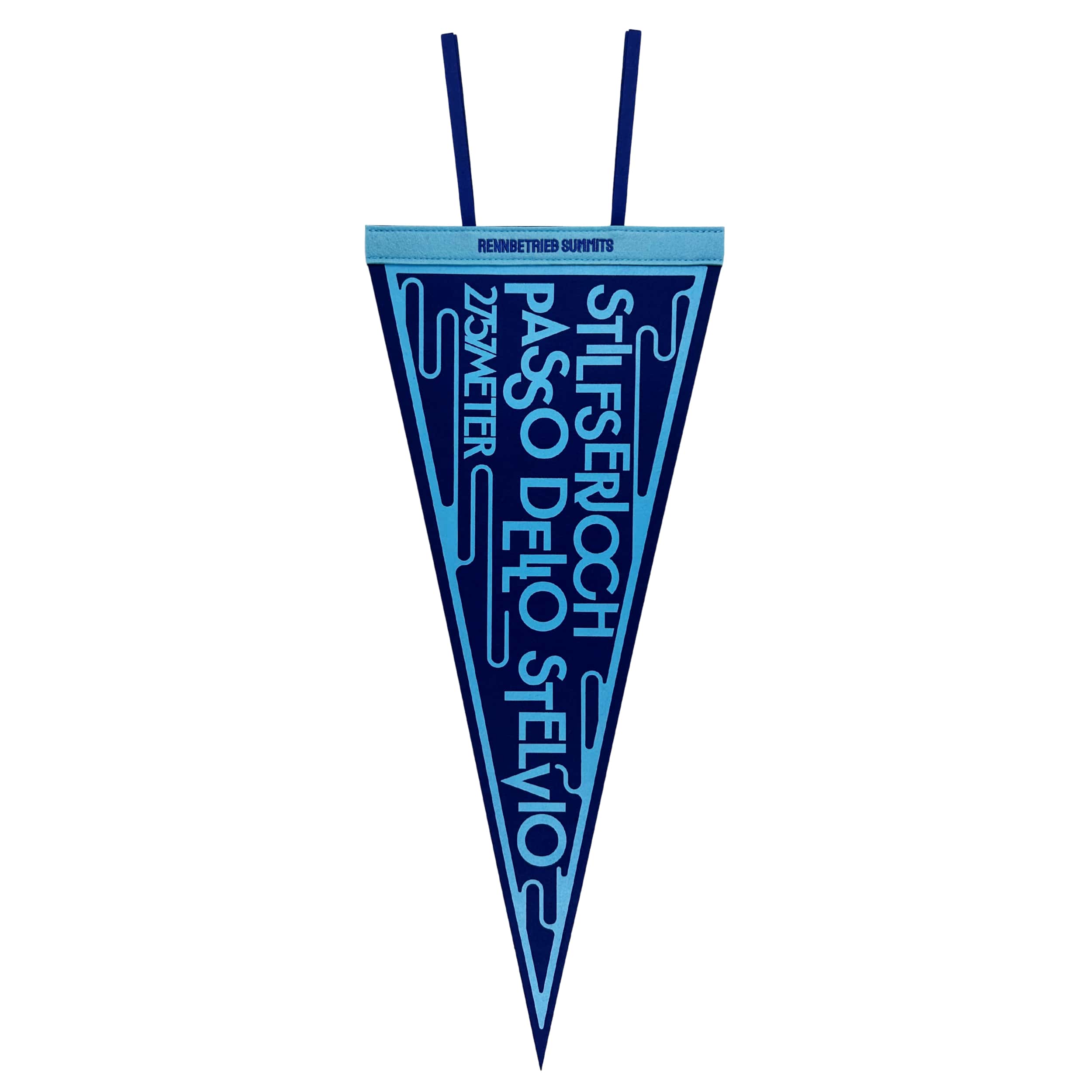 rennbetrieb summits passo dello stelvio felt pennant