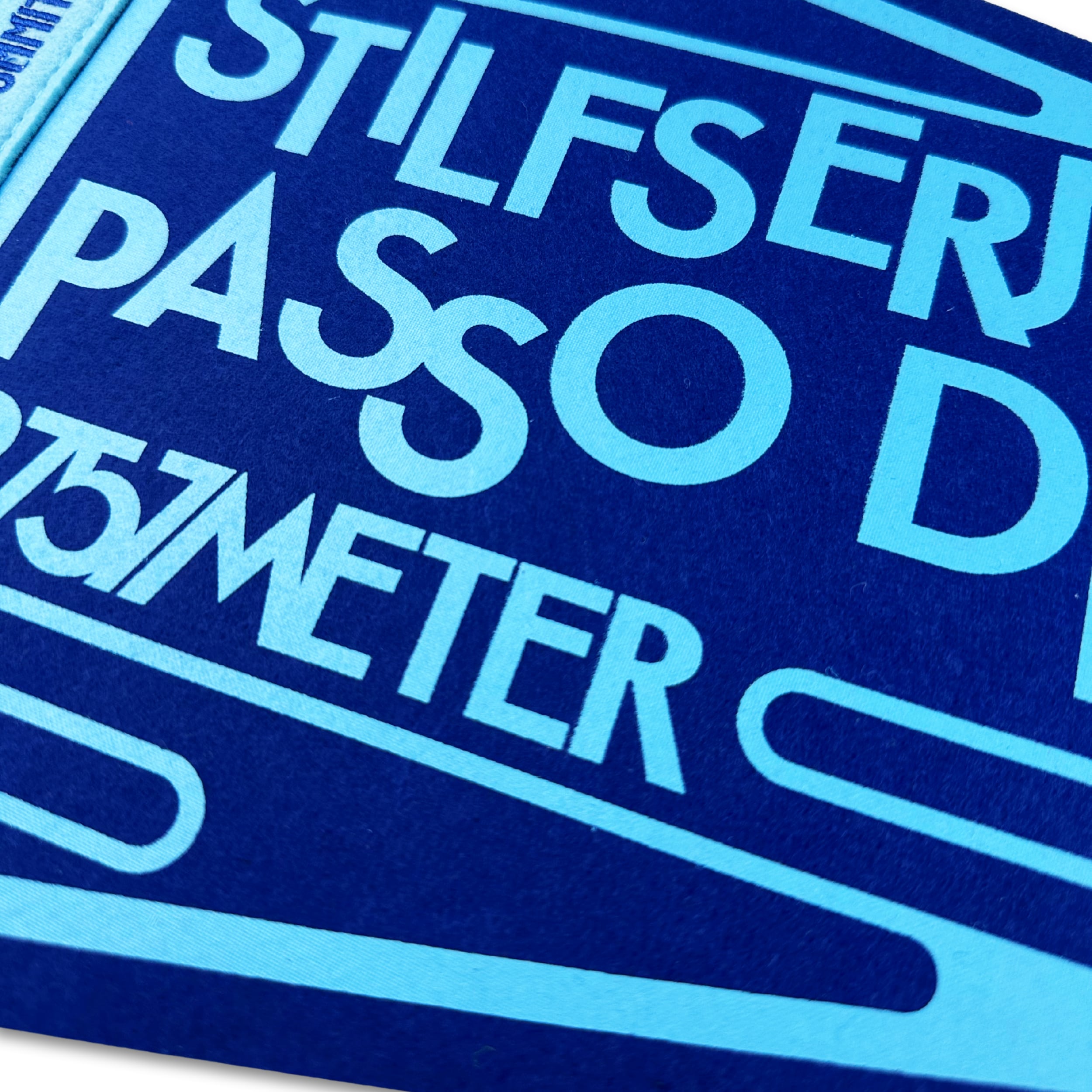 passo dello stelvio felt pennant