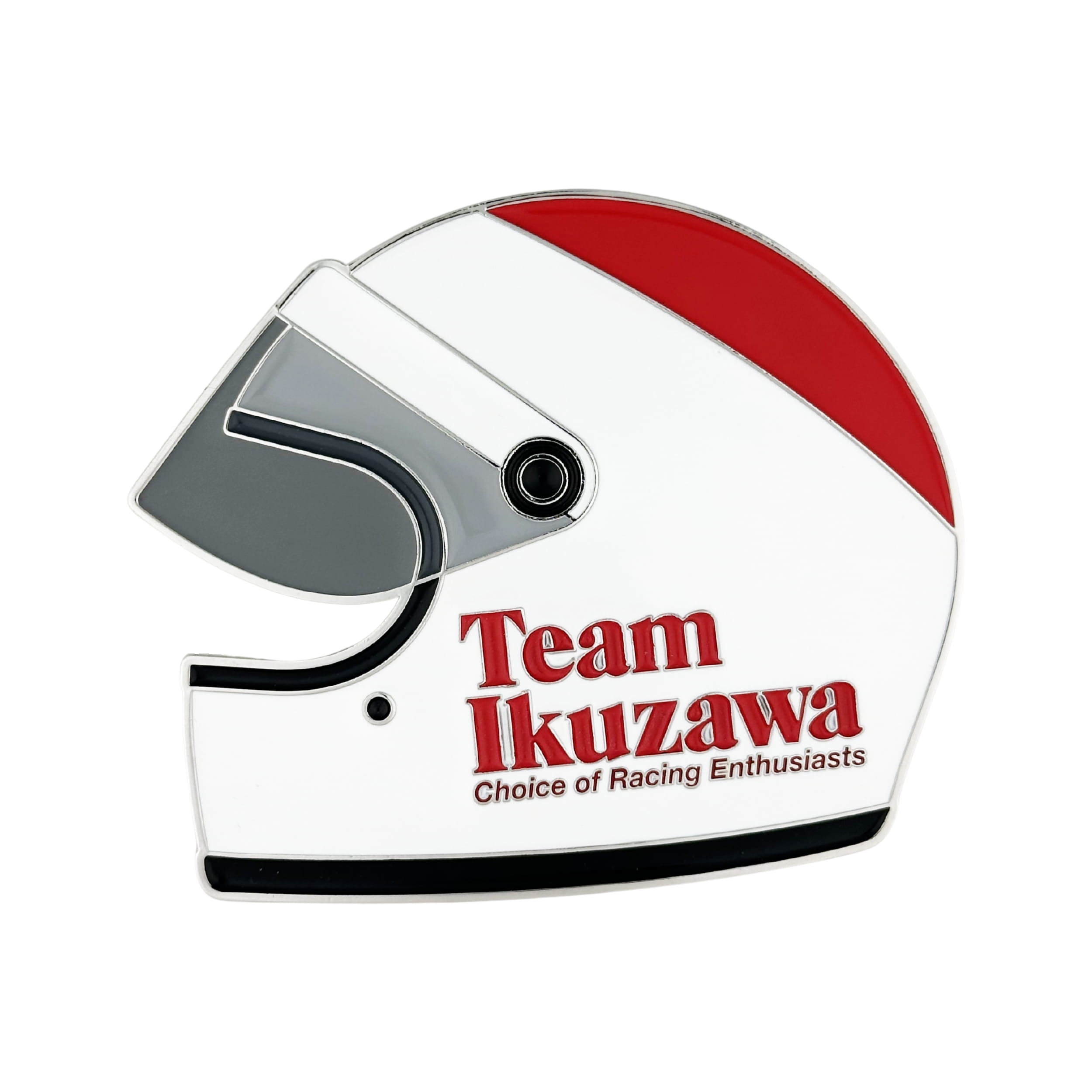 rennbetrieb team ikuzawa enamel grill badge helmet