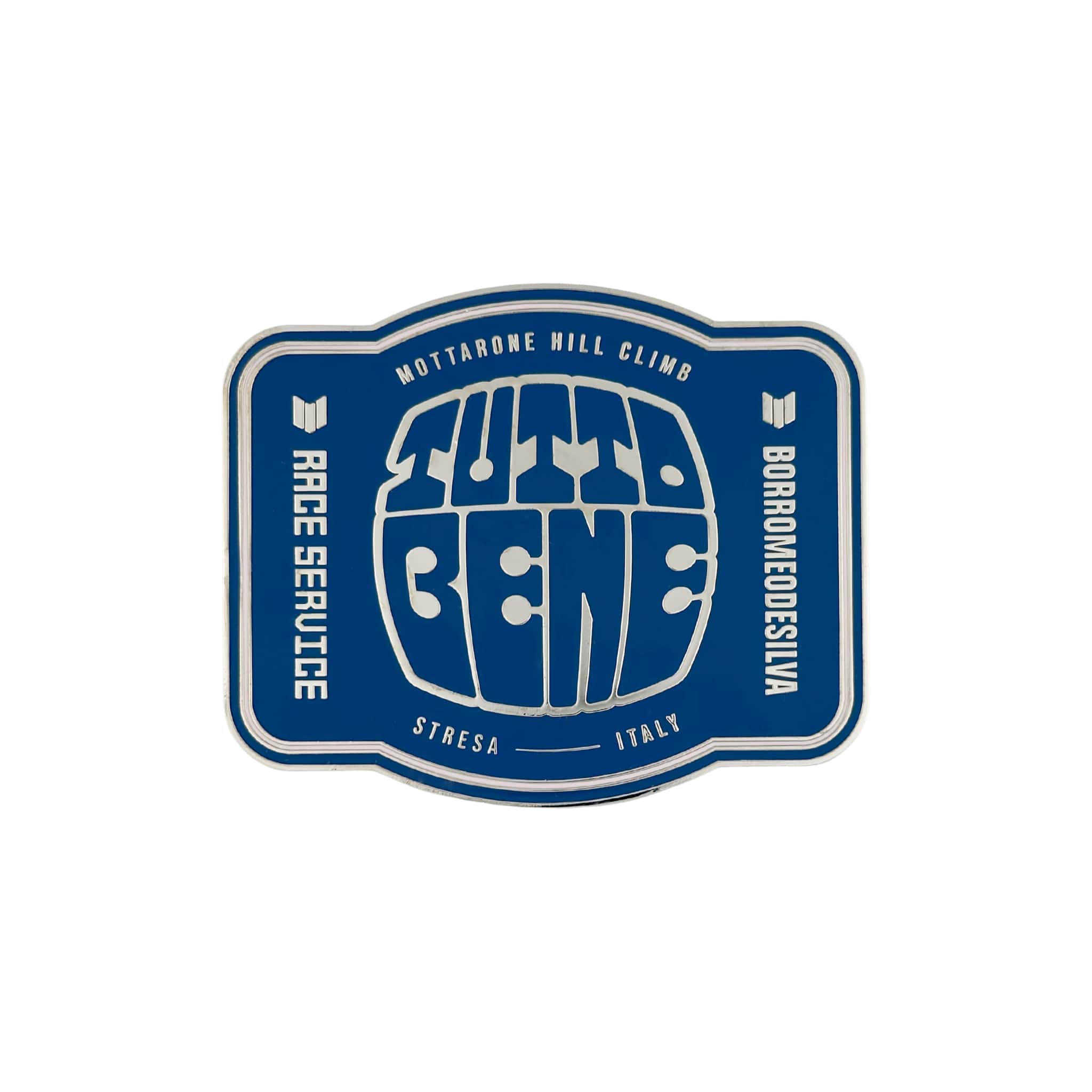 tutto bene hillclimb enamel car grill badge