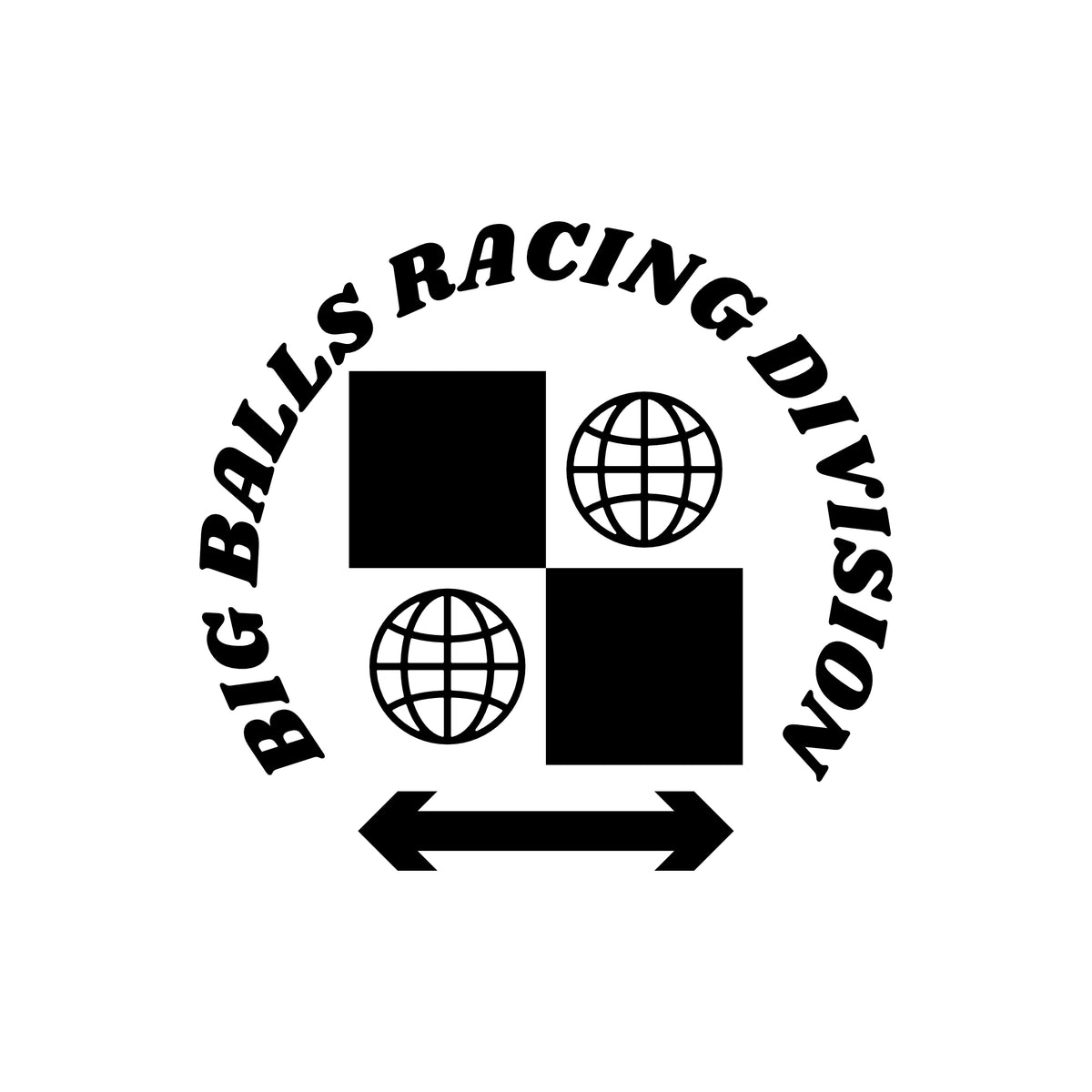 Set of two Racing Decals- Big Balls Racing Division – RENNBETRIEB