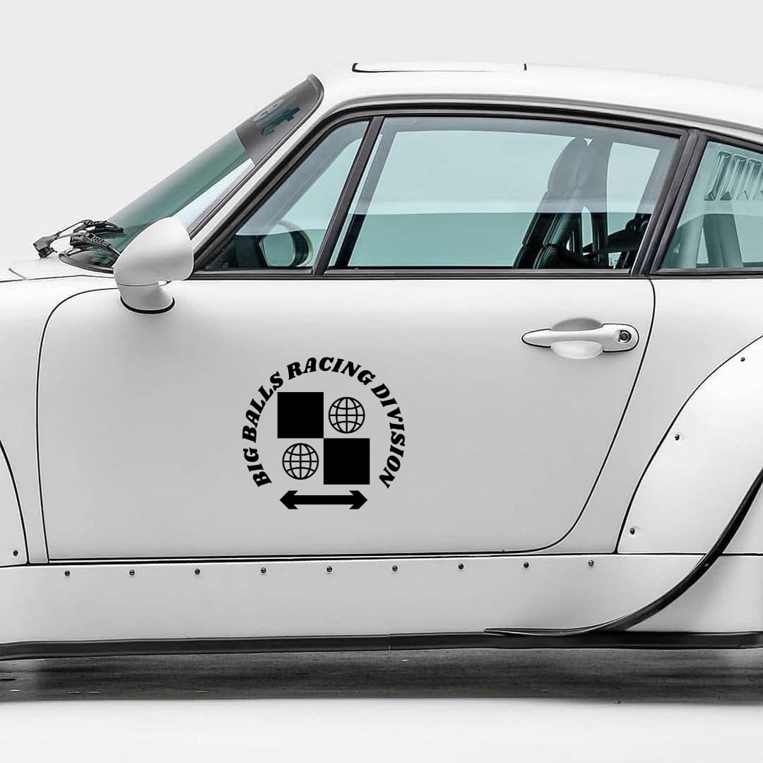 Set of two Racing Decals- Big Balls Racing Division – RENNBETRIEB