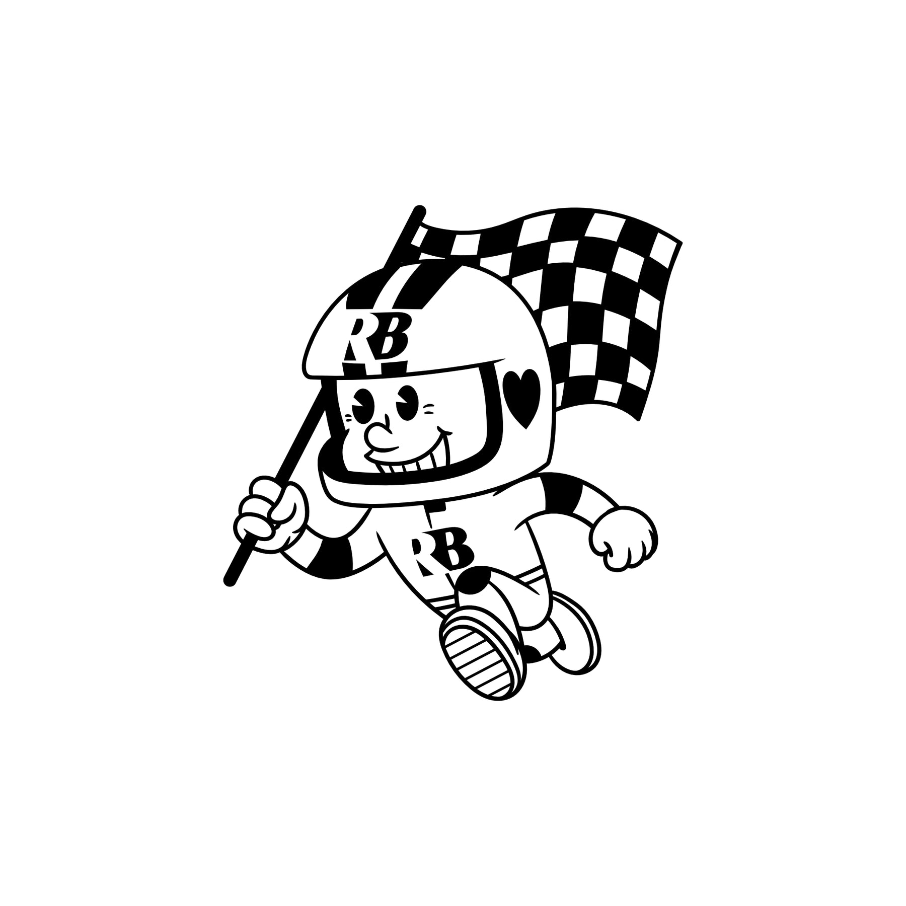 Helmut Mascot #1 RENNBETRIEB Car Decal Set | RENNBETRIEB